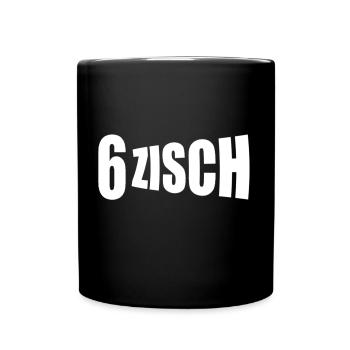 60ter, 60Jahre, sechzigster Geburtstag,FUN Spruch - Tasse einfarbig - Schwarz - Vorne
