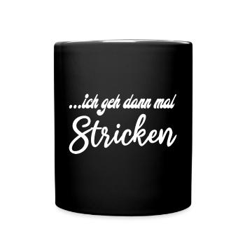 Motivierende Handlettering Grafik - Tasse einfarbig - Schwarz - Vorne