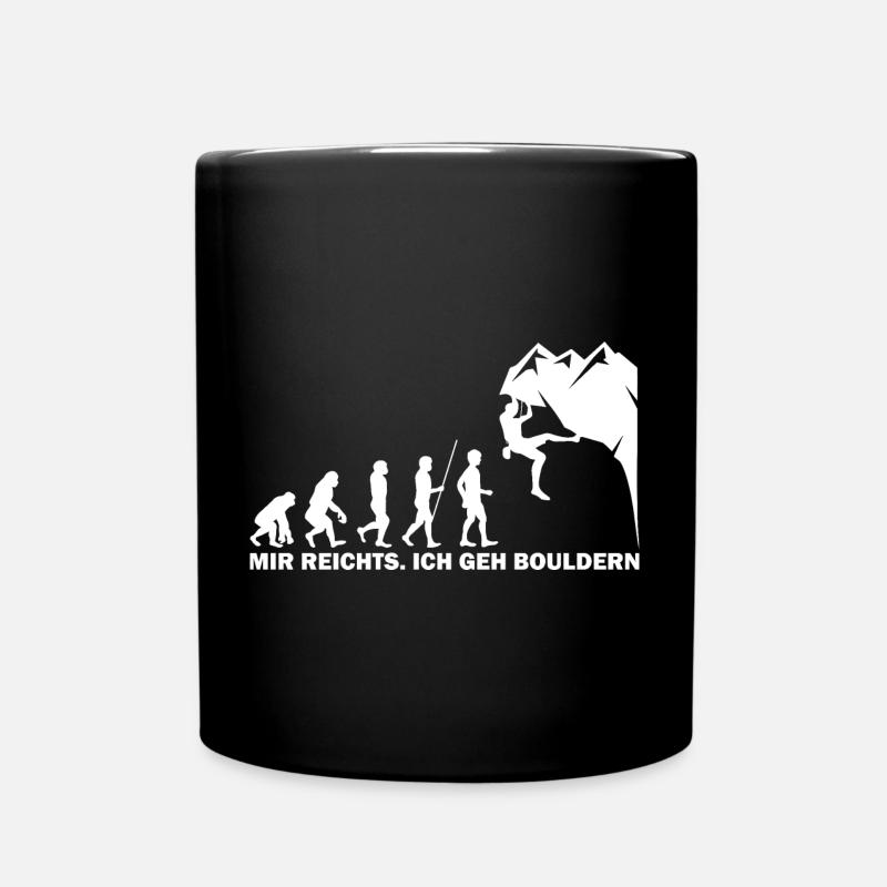 Mir reichts ich geh Bouldern - Tasse einfarbig - Schwarz
