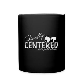 Enfin Centré Nap Zen Yoga Panda - Mug uni - noir - Devant