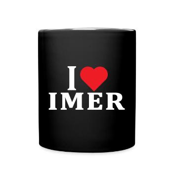 name t-shirt I love Imer t-shirt gift idea - Full Colour Mug - black - Front