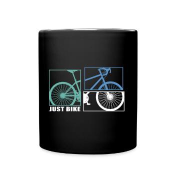 Bicycle Bicycle Chain Cyclist bikemosaic ride - Full Colour Mug - black - Front
