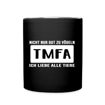 TMFA Tierheiler Tiermedizin TFA - Tasse einfarbig - Schwarz - Vorne