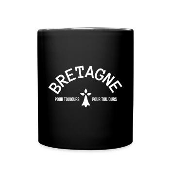 Bretagne, Bretagne humour, j'aime la Bretagne - Mug uni - noir - Devant