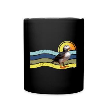 Puffin Island - Full Colour Mug - black - Front