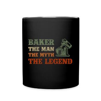 Travail de rouleaux de cuisson - Mug uni - noir - Devant
