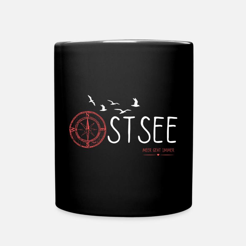 Ostseeküste - Meerliebe - Tasse einfarbig - Schwarz