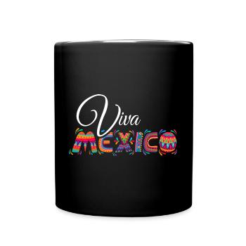 Viva Mexico - Cinco de Mayo - Fiesta Party - Tasse einfarbig - Schwarz - Vorne