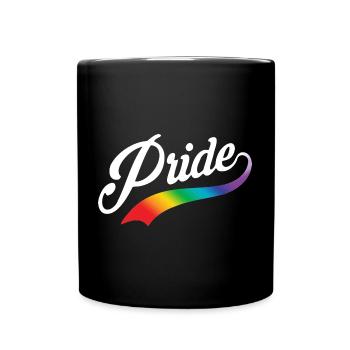 Pride-Skript W clr - Tasse einfarbig - Schwarz - Vorne