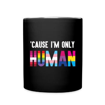 Mois de la fierté LGBT - Parce que je ne suis qu’un être humain - Mug uni - noir - Devant
