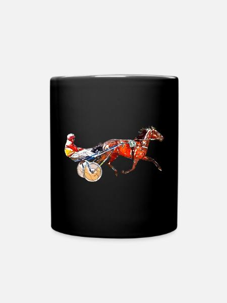 Course de trot - Mug uni - noir