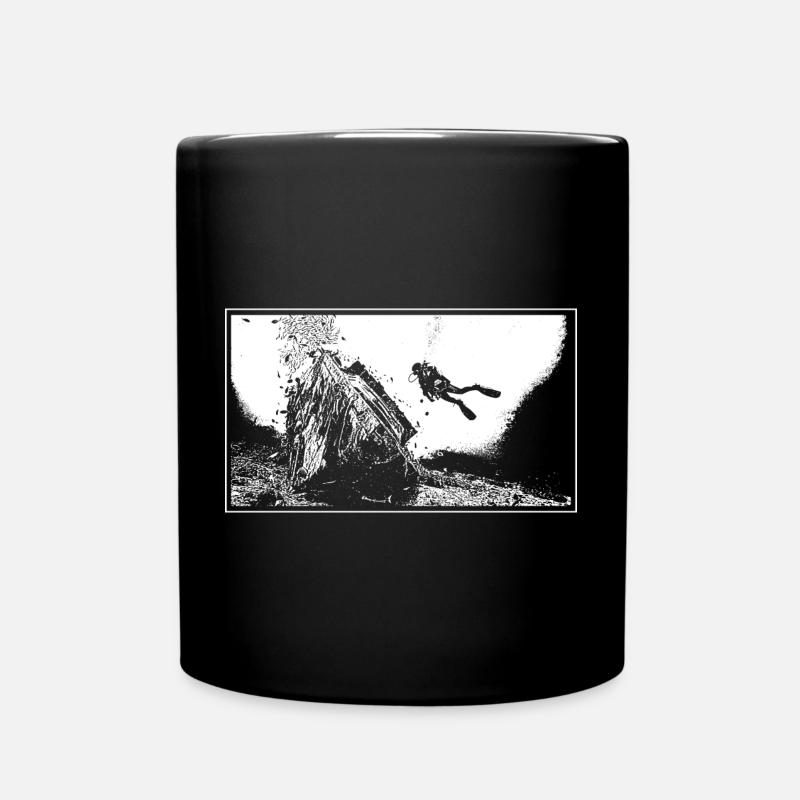 The wreck - Full Colour Mug - black