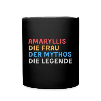 Amaryllis Fau Mythos Legende - Tasse einfarbig - Schwarz - Vorne