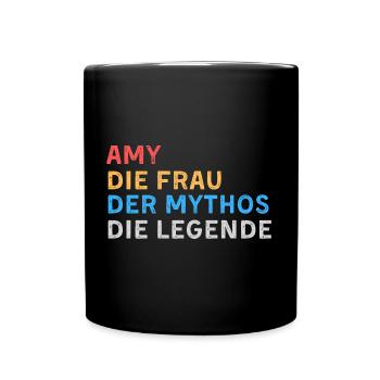 Amy Fau Mythos Legende - Tasse einfarbig - Schwarz - Vorne
