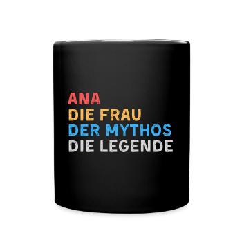 Ana Fau Mythos Legende - Tasse einfarbig - Schwarz - Vorne