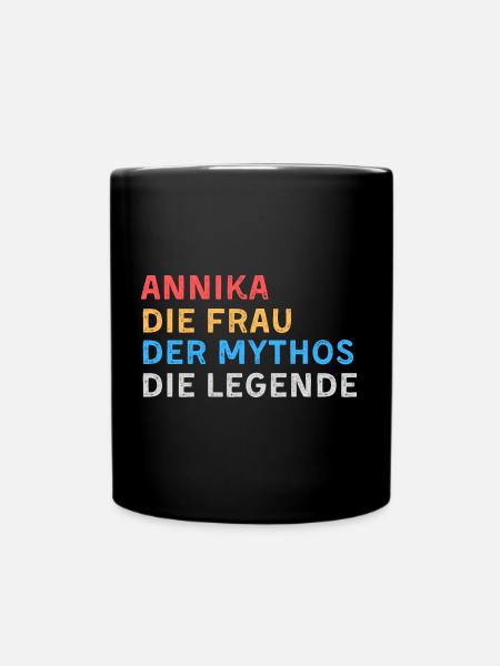 Annika Fau Mythos Legende - Tasse einfarbig - Schwarz