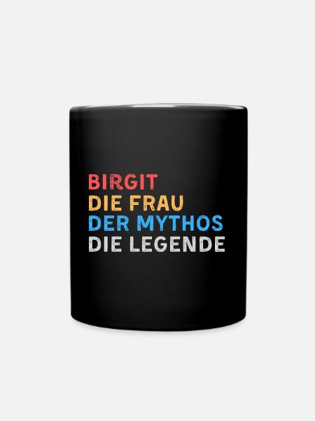 Birgit Fau Mythos Legende - Tasse einfarbig - Schwarz