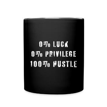 Citation de l’agitation Pas de chance Privilège - Mug uni - noir - Devant