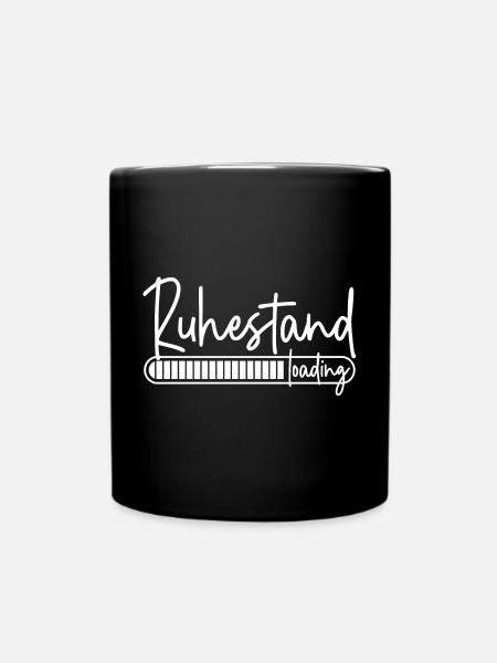 Ruhestand loading - Tasse einfarbig - Schwarz