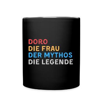 Doro Fau Mythos Legende - Tasse einfarbig - Schwarz - Vorne