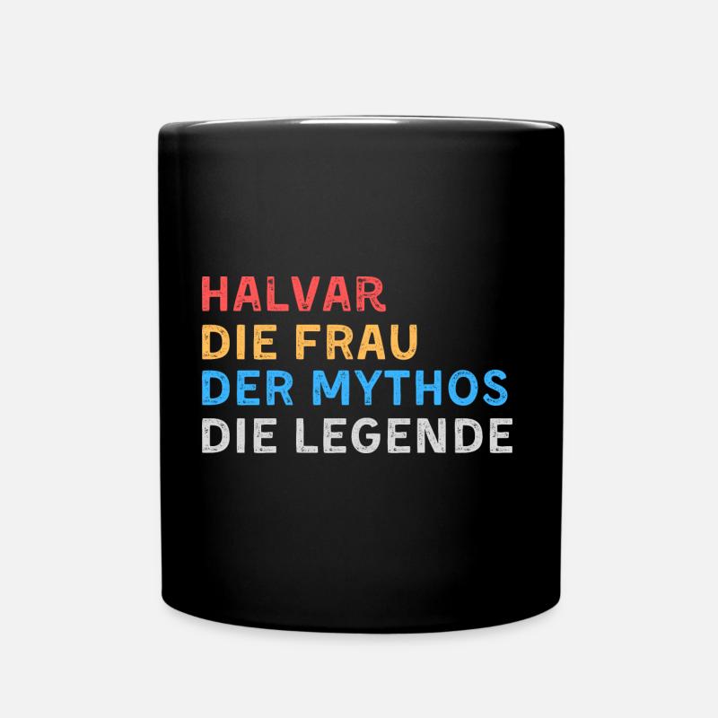 Halvar Fau Mythos Legende - Tasse einfarbig - Schwarz