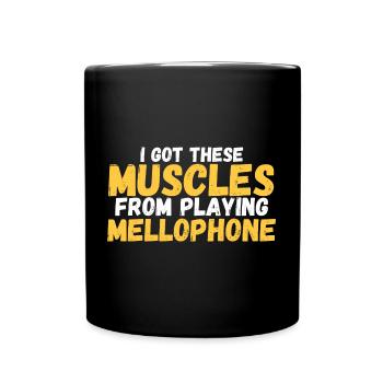 Marching Band Mellophone Musician - Tasse einfarbig - Schwarz - Vorne
