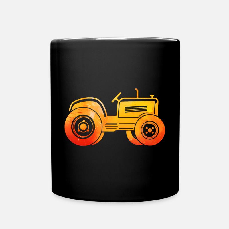 Traktor - Tasse einfarbig - Schwarz