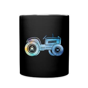 Traktor - Tasse einfarbig - Schwarz - Vorne