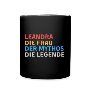 Leandra Fau Mythos Legende - Tasse einfarbig - Schwarz - Vorne