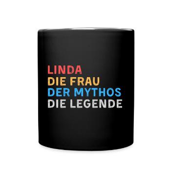 Linda Fau Mythos Legende - Tasse einfarbig - Schwarz - Vorne