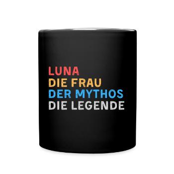 Luna Fau Mythos Legende - Tasse einfarbig - Schwarz - Vorne