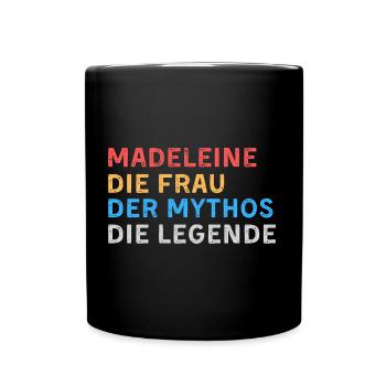 Madeleine Fau Mythos Legende - Tasse einfarbig - Schwarz - Vorne