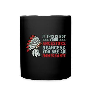 Proud Indigenous People Native American's Day - Tasse einfarbig - Schwarz - Vorne