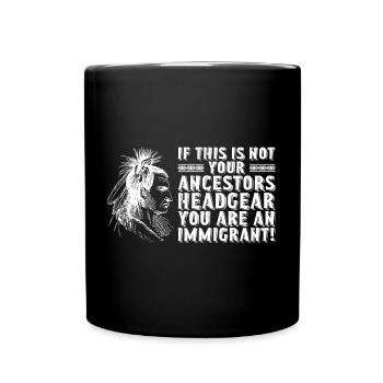 Proud Indigenous People Native American's Day - Tasse einfarbig - Schwarz - Vorne