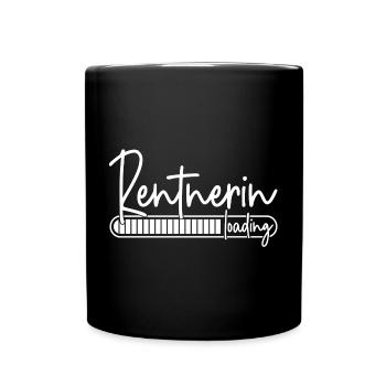 Rentnerin Loading - Tasse einfarbig - Schwarz - Vorne