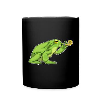 Crapaud d’anniversaire grenouille - Mug uni - noir - Devant
