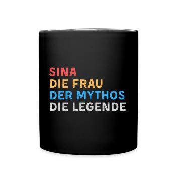 Sina Fau Mythos Legende - Tasse einfarbig - Schwarz - Vorne