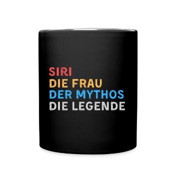Siri Fau Mythos Legende - Tasse einfarbig - Schwarz - Vorne