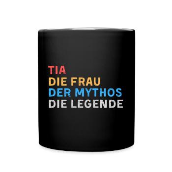 Tia Fau Mythos Legende - Tasse einfarbig - Schwarz - Vorne