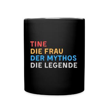 Tine Fau Mythos Legende - Tasse einfarbig - Schwarz - Vorne