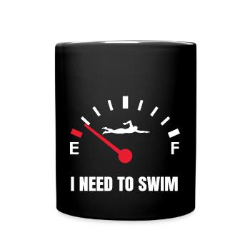 Nageurs Natation Natation Sports Idée - Mug uni - noir - Devant