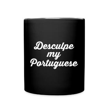 PORTUGAL Portugiesische Sprache - Tasse einfarbig - Schwarz - Vorne