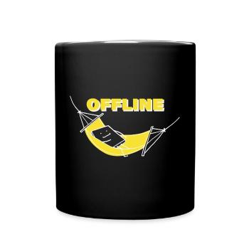 OFFLINE - Tasse einfarbig - Schwarz - Vorne