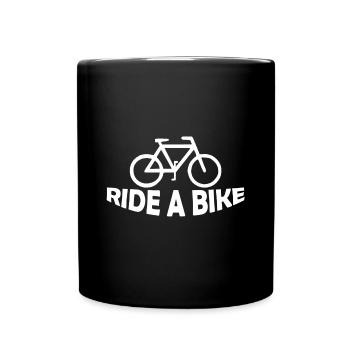 RIDE A BIKE - Full Colour Mug - black - Front