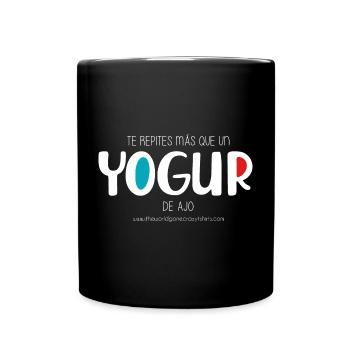 Garlic yogurt (dark) - Full Colour Mug - black - Front