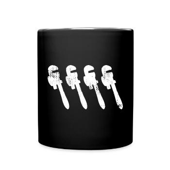 Croquis de clé à pipe - Mug uni - noir - Devant