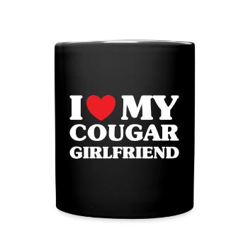 Ich liebe meine -Freundin J'Aime Ma Petite Amie - Tasse einfarbig - Schwarz - Vorne