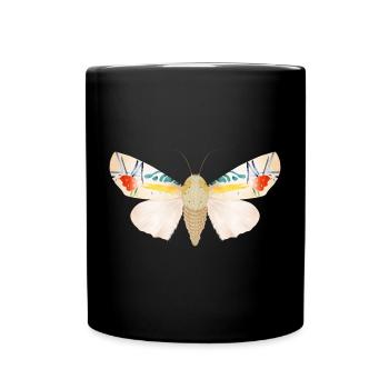 Baorisa hieroglyphica rare butterfly - Full Colour Mug - black - Front