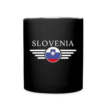 Slowenien T-Shirt: Kultur, Gastfreundschaft - Tasse einfarbig - Schwarz - Vorne