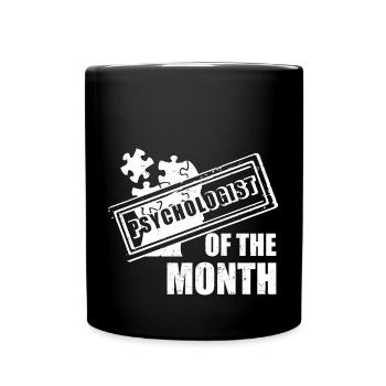 Psychologue du mois Thérapeute de la santé - Mug uni - noir - Devant